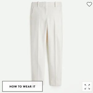 J. Crew Tall Cameron slim crop pant in four-season stretch